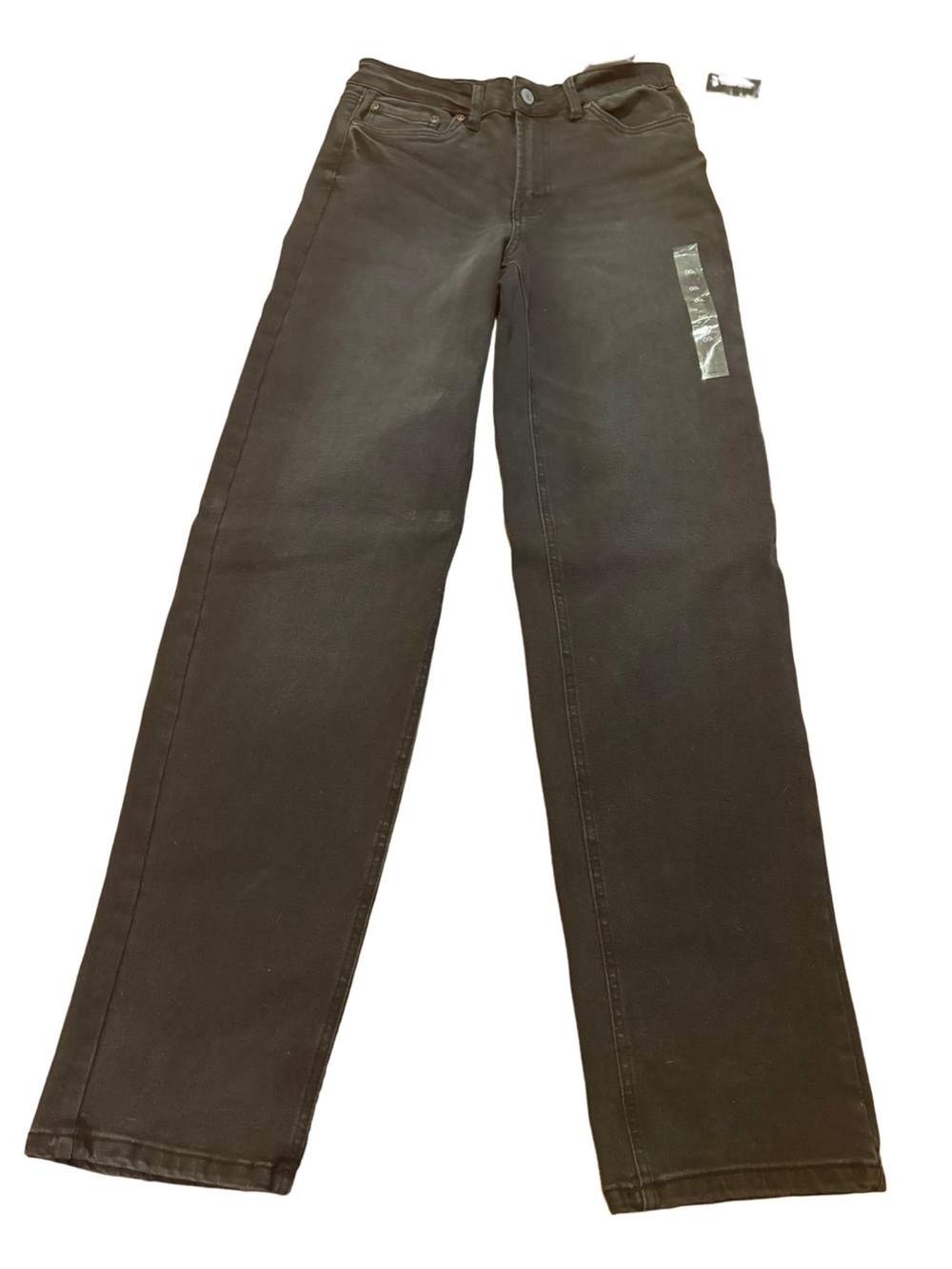 Bluenotes High Rise Baggy Jeans NWT Black 00 24W 32” Inseam